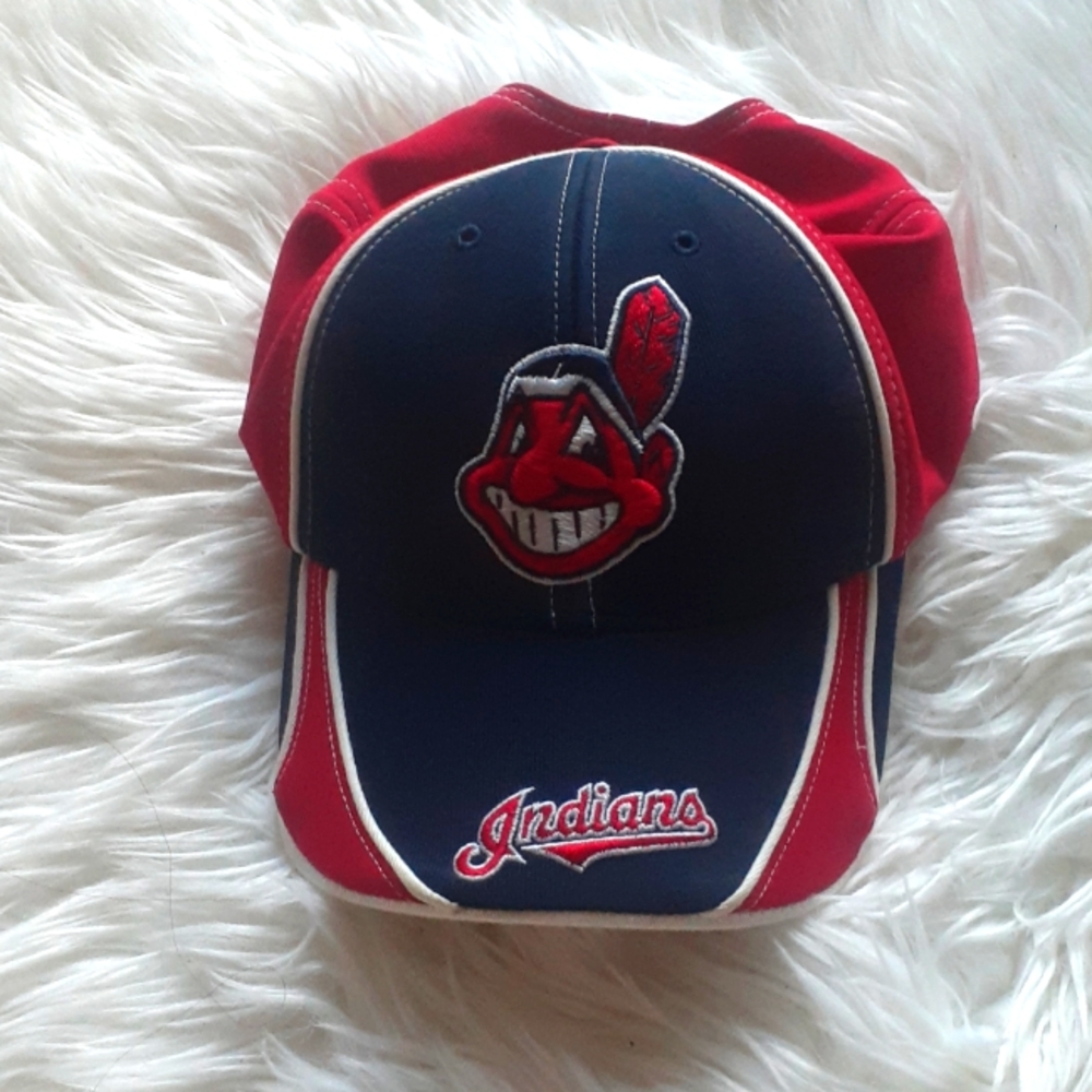 MLB Cleveland Indians Team Colors Snapback Hat / Cap